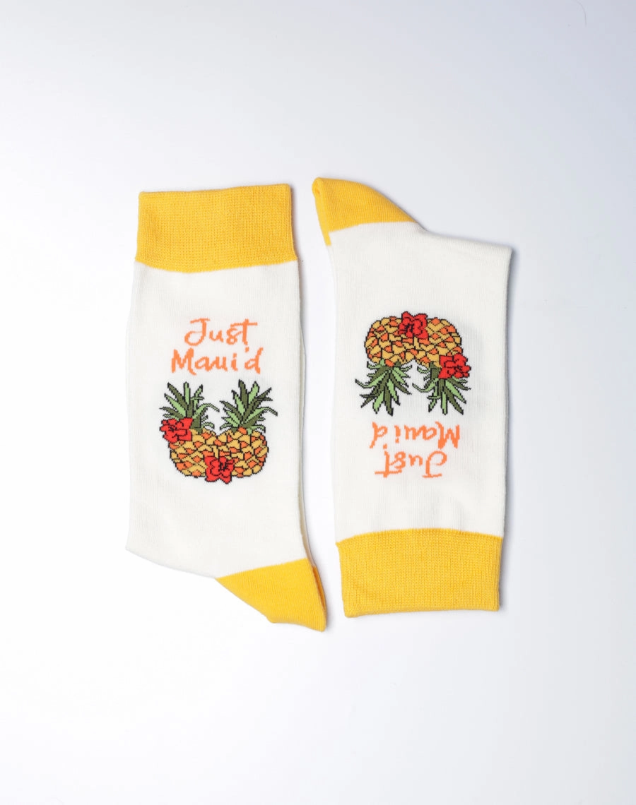 Women's Just Maui'd Pineapple Crew Socks