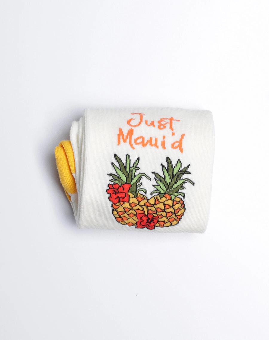 Women's Just Maui'd Pineapple Crew Socks