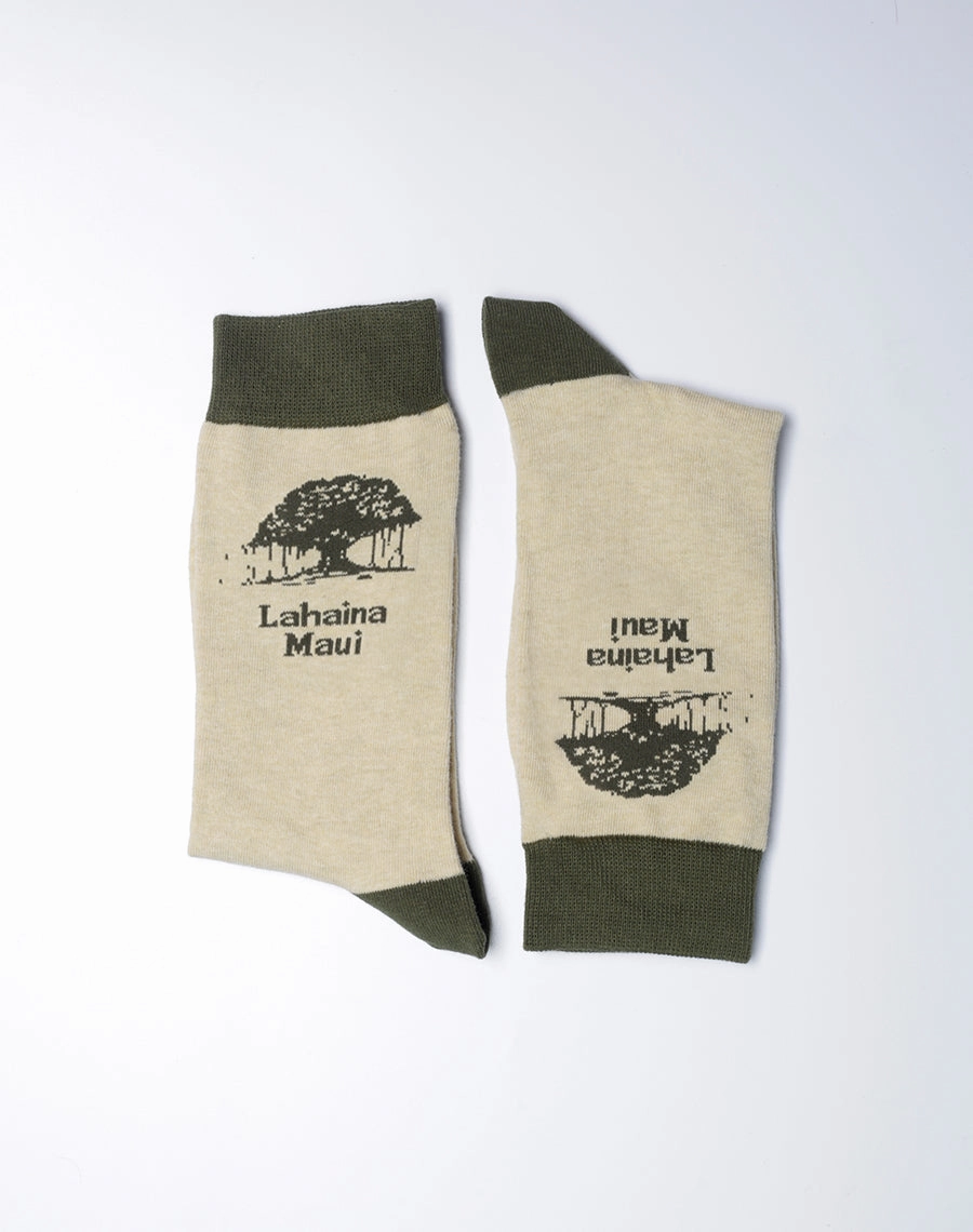 Women's Lahaina Banyan Tree Maui Crew Socks