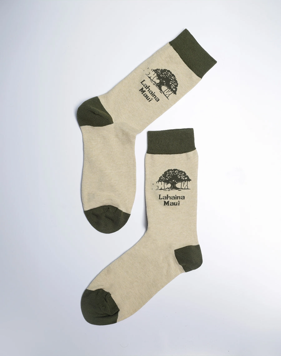Women's Lahaina Banyan Tree Maui Crew Socks