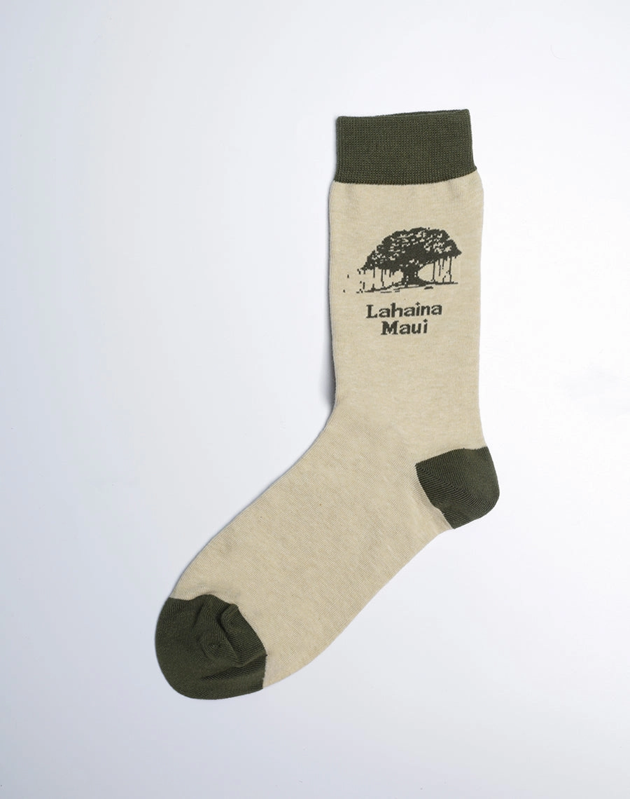Women's Lahaina Banyan Tree Maui Crew Socks