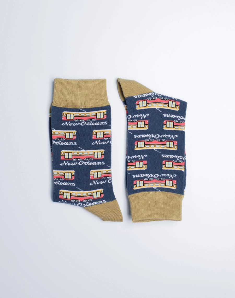 Women's New Orleans Streetcar Crew Socks