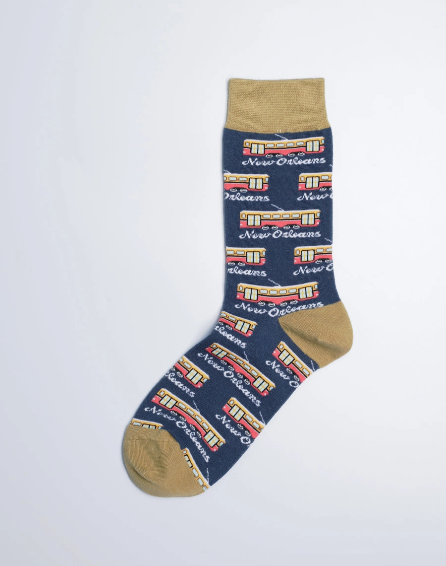Women's New Orleans Streetcar Crew Socks
