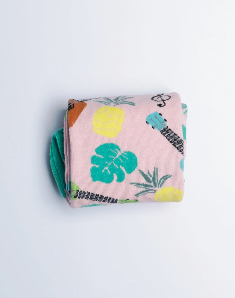 Women's Tropical Ukulele Crew Socks
